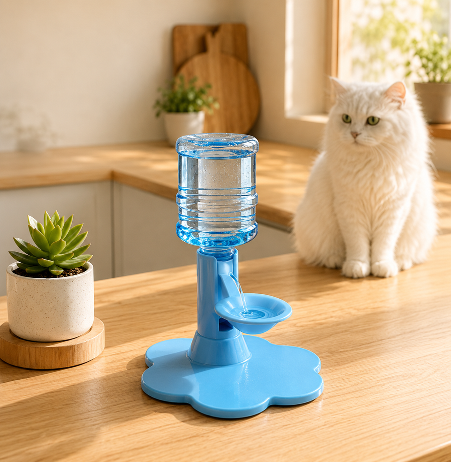 uiet Continuous Flow Pet Water Dispenser with Visible Window
