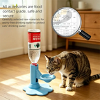 Automatic Gravity Cat Water Dispenser with Adjustable Height