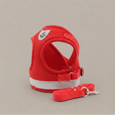 Adjustable Cat Harness & Leash Set  Reflective Mesh Vest