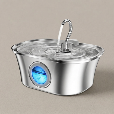 Automatic 3.2L Cat Water Fountain – Stainless Steel Pet Dispenser