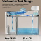 Automatic Cat Water Fountain 3L Wireless Pet Water Dispenser