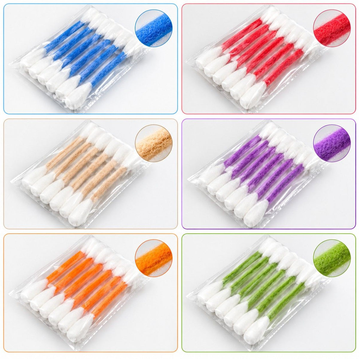 Colorful Cotton Swabs Cat & Dog Toy with Catnip | Giant Qtip Toy