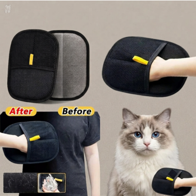 Double Sided Pet Grooming Gloves  Reusable Hair Remover