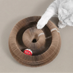 Foldable Cat Scratcher with Bell & Catnip Cardboard Cat Toy