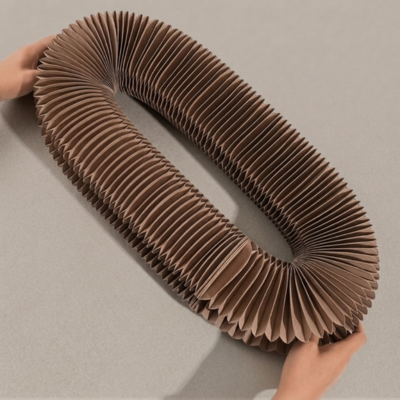 Foldable Cat Scratcher with Bell & Catnip Cardboard Cat Toy