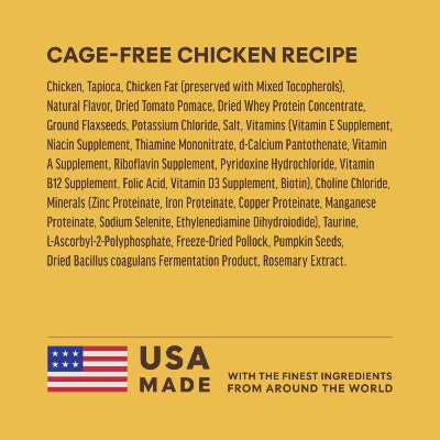 Instinct Ultimate Protein Grain Free Cage Free Chicken Recipe Natural Dry Cat Food, 10 Lb. Bag