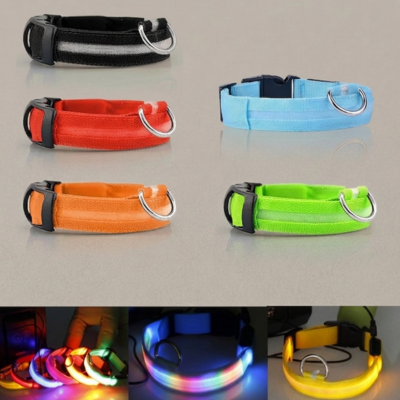 LED Light-Up cat Collar  USB Rechargeable Reflective Collar