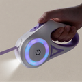 LED Retractable cat Leash with Light  3M/5M Pet Lead
