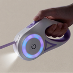 LED Retractable cat Leash with Light  3M/5M Pet Lead