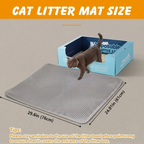 Cat Litter Mat with Honeycomb Design Waterproof & Non-Slip