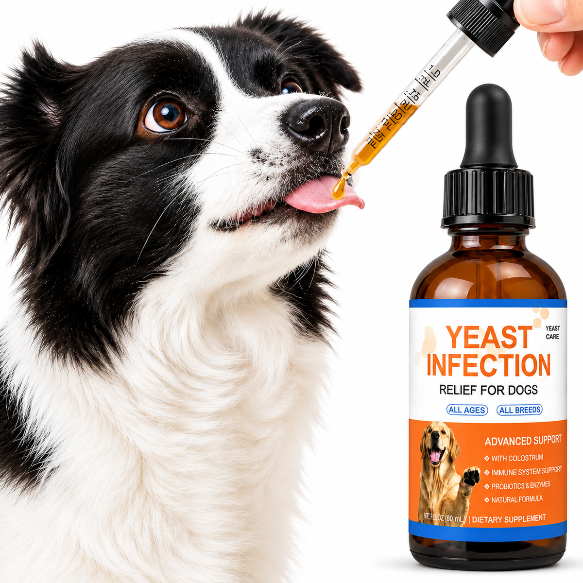 Natural Yeast Infection Treatment for Dogs | Itchy Skin & Ear Relief