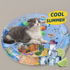 Cat Sensory Water Play Mat  Cooling & Interactive Pet Mat