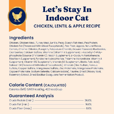 Solid Gold Indoor Grain Free Chicken Dry Cat Food 3lb