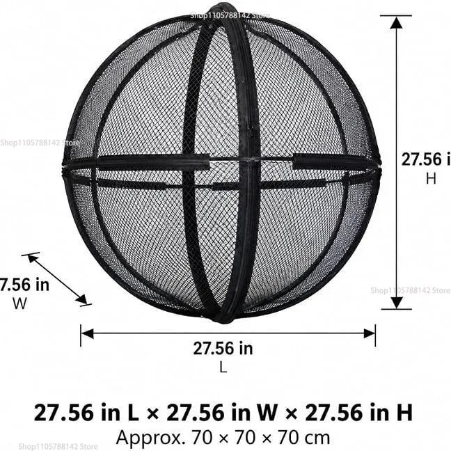 Portable Mesh Ball Cat Cage Enclosure | Lightweight Pop-Up Travel Playpen