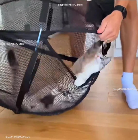 Portable Mesh Ball Cat Cage Enclosure | Lightweight Pop-Up Travel Playpen