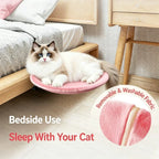 Clamp Cat Hammock Bed | Desk Mounted Soft Plush Perch for Indoor Cats