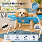 Foldable Pet Grooming Bath Hammock Stand | Easy Cat & Dog Bathing Mesh Station