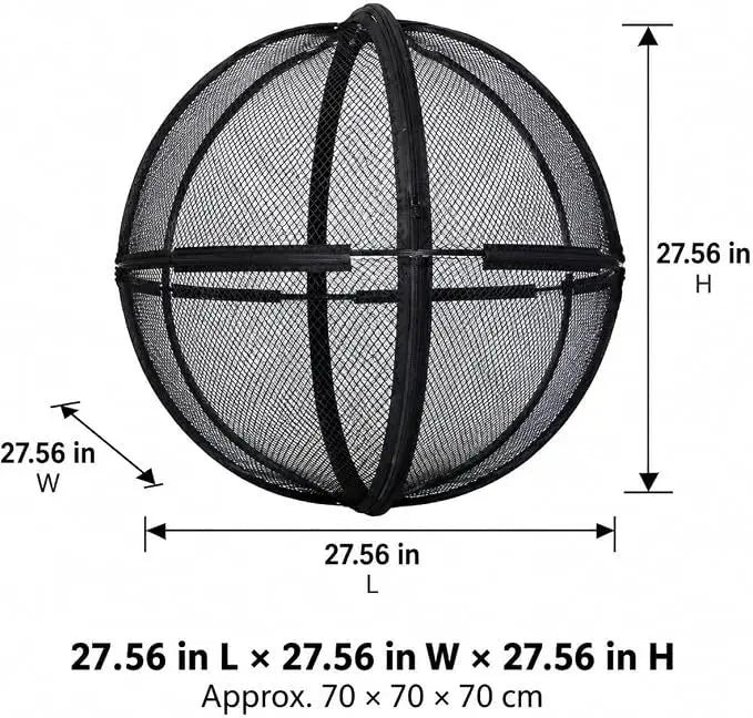 Portable Mesh Ball Cat Cage Enclosure | Lightweight Pop-Up Travel Playpen