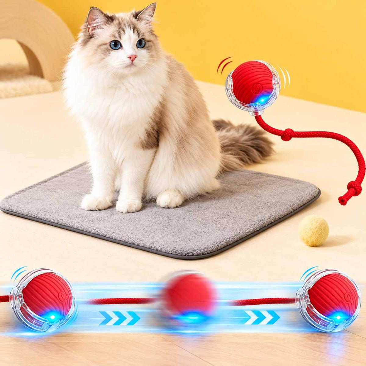 Smart Automatic Rolling Ball Toy for Cats & Dogs