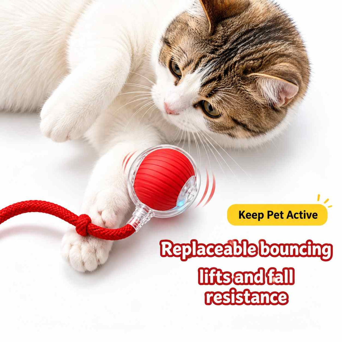 Smart Automatic Rolling Ball Toy for Cats & Dogs