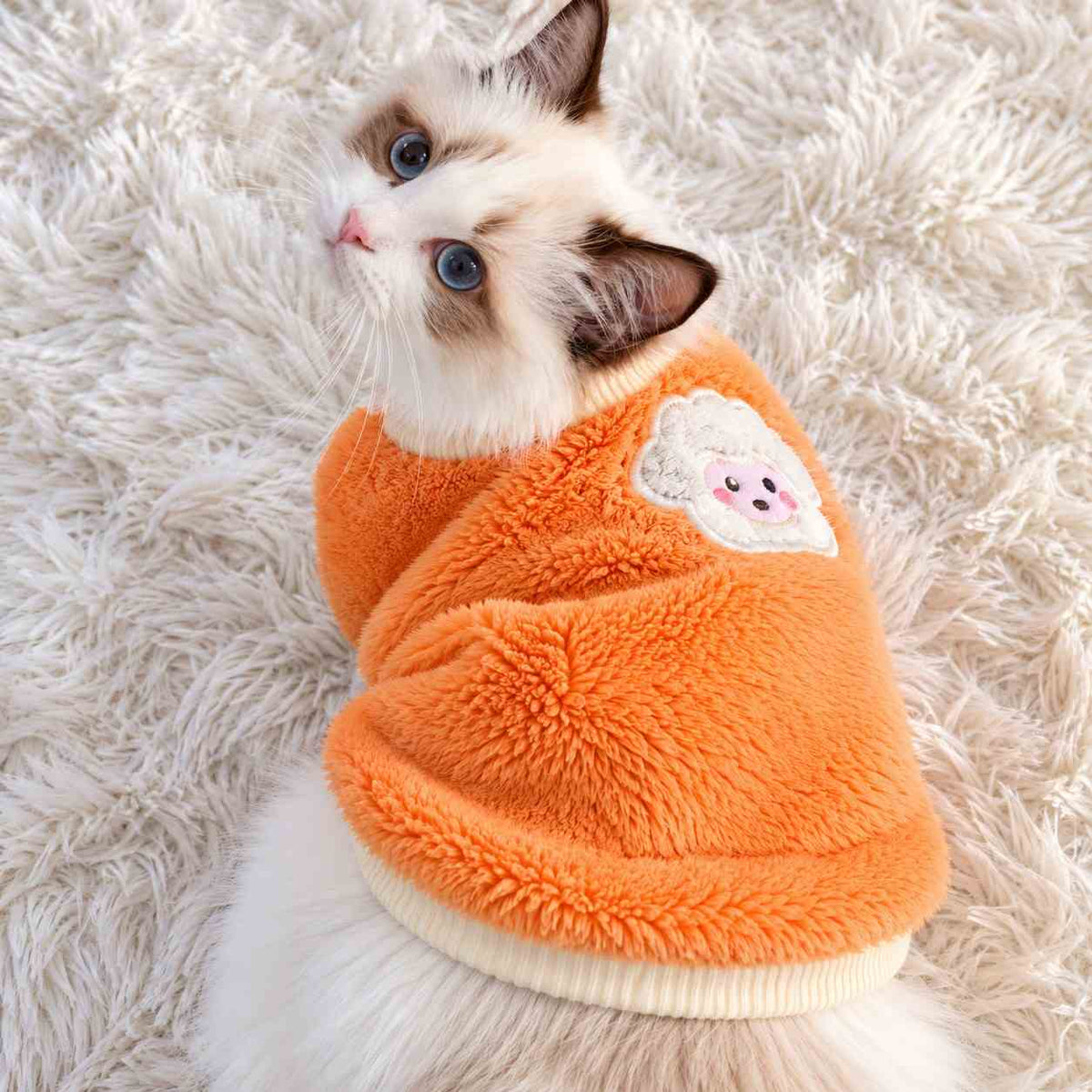 Soft Winter Cat Clothes Warm Sweater Vest for Kittens