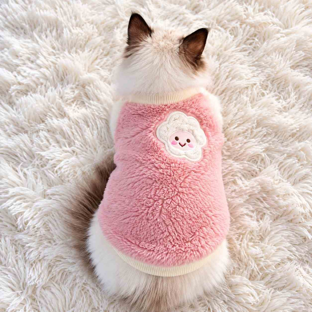 Soft Winter Cat Clothes Warm Sweater Vest for Kittens