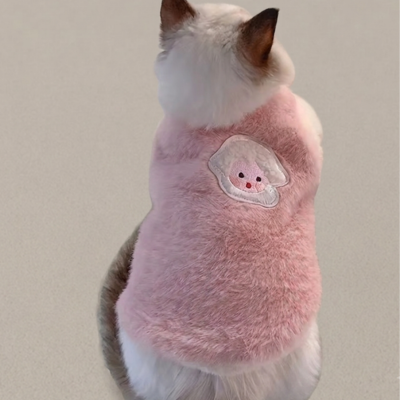 Soft Winter Cat Clothes Warm Sweater Vest for Kittens