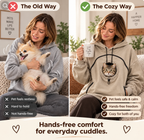 Puppy Carrier Hoodie with Cat & Dog Pouch