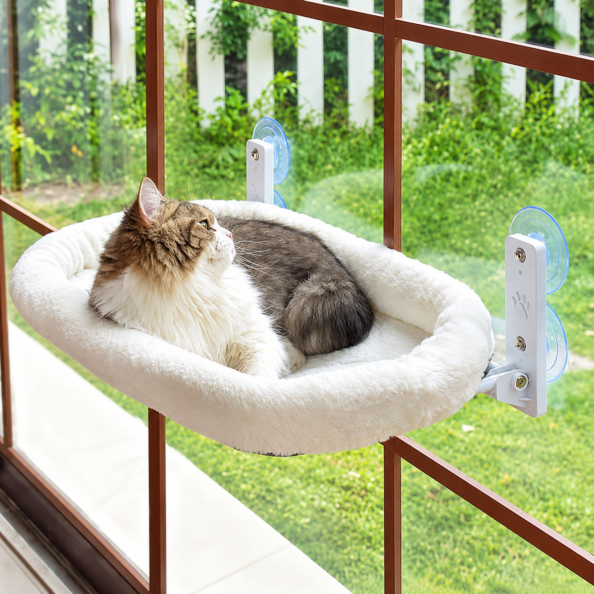Cat Window Hammock – Strong Suction Cup Perch