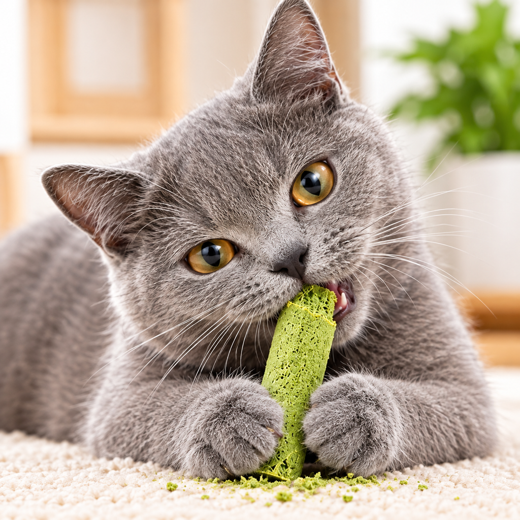 Cat Grass Teething Sticks | Chew Toy & Hairball Support