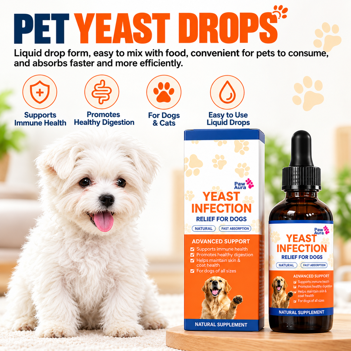 Natural Yeast Infection Treatment for Dogs | Itchy Skin & Ear Relief