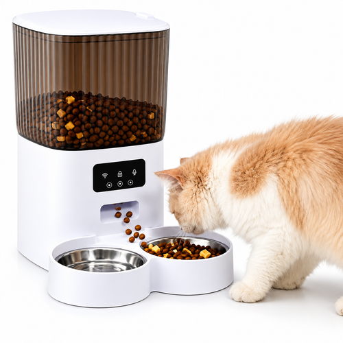 5L Automatic Pet Feeder – WiFi, Camera & Timer Food Dispenser (1 or 2 Bowls)