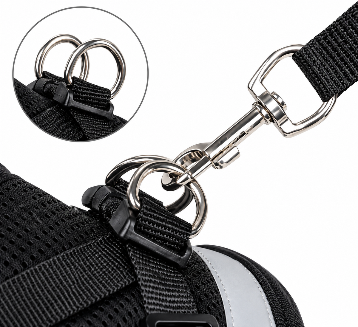 Adjustable Cat & Dog Harness & Leash Set  Reflective Mesh Vest